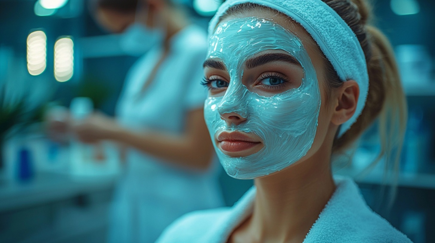 Девушка у специалиста по уходу за лицом